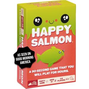 image:imageExploding Kittens Happy Salmon 38 Players  Ages 6  90 Second Rounds  Easy to Learn Quick Matching Card Game  Party Game Family Game Night Kid and Adult Card GameHappy Salmon Original