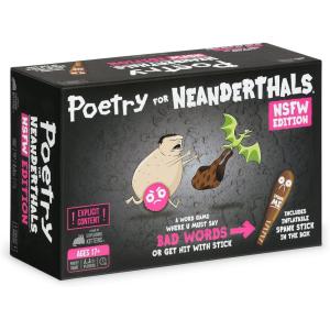 image:imageExploding Kittens Poetry for Neanderthals 2 Players  Ages 7  15 Minutes to Play  Competitive Word Guessing Game  Party Game Family Game Night Kid and Adult Card GameNSFW Edition
