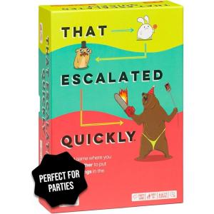 image:imageThat Escalated Quickly by Exploding Kittens 28 Players  Ages 10  15 Minutes to Play  Hilarious Cooperative Card Game for Family Game Night Party Adult and Teen