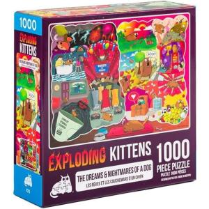 image:imageTinkle in Time Jigsaw Puzzle by Exploding Kittens  1000 Pieces Jigsaw Puzzle for Adults Teens and Kids  Cat Puzzle Funny Puzzle Art PuzzleThe Dreams and Nightmares of a Dog  1000 Piece