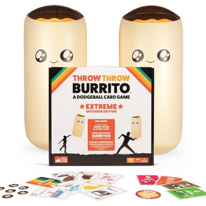 image:imageExploding Kittens  Throw Throw Burrito Extreme Outdoor Edition  Giant Inflatable Dodgeball Card Game  Play Outdoors Backyard Events Family Fun Outside for 2 to 6 Players Ages 7