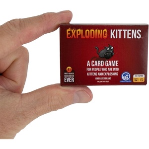 image:imageWorlds Smallest Exploding Kittens Hilarious Game for Family Game Night in Miniature Size  Travel Game  Funny Card Games  for Ages 8 and up