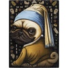 image:imagePug with a Pearl Earring Jigsaw Puzzle by Exploding Kittens  500 Pieces Jigsaw Puzzle for Adults Teens and Kids  Dog Puzzle Funny Puzzle Art Puzzle
