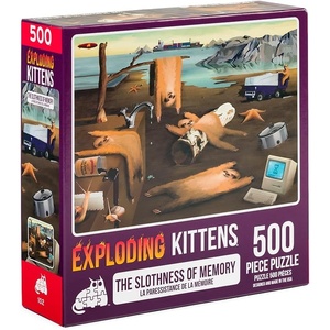 image:imageCats Playing Chess Jigsaw Puzzle by Exploding Kittens  1000 Pieces Ideal for Adults Teens and Kids  A Funny and Artistic CatThemed PuzzleSlothness of Memory  500 Piece