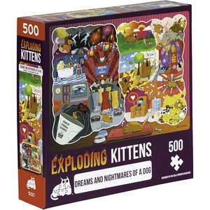image:imageThe Dreams amp Nightmares of a Dog Jigsaw Puzzle by Exploding Kittens  500 Pieces Jigsaw Puzzle for Adults Teens and Kids  Dog Puzzle Funny Puzzle Art Puzzle