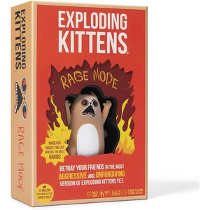 image:imageExploding Kittens Rage Mode 25 Age 7 Competitive Party Game  Turn up the chaos with brutal new actions traps sabotage and a collectible Rage Cat in fast 15minute games